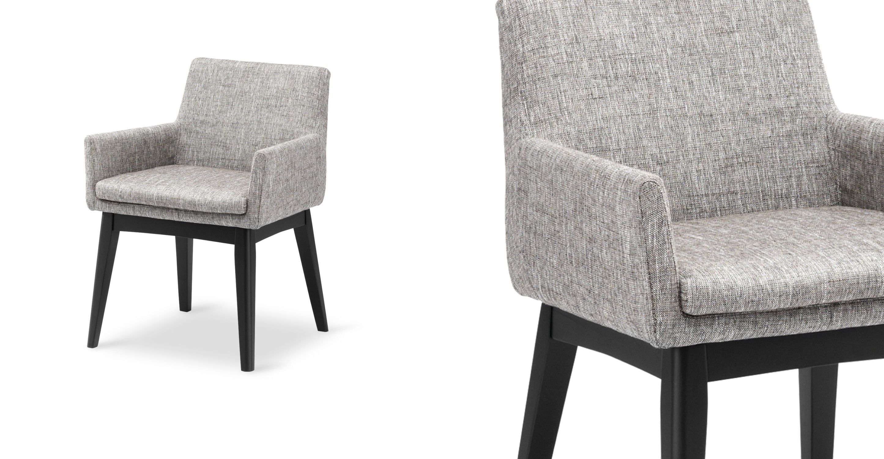 Chanel Coral Ebony Dining Armchair - Dining Chairs - Article | Modern, Mid-Century and 