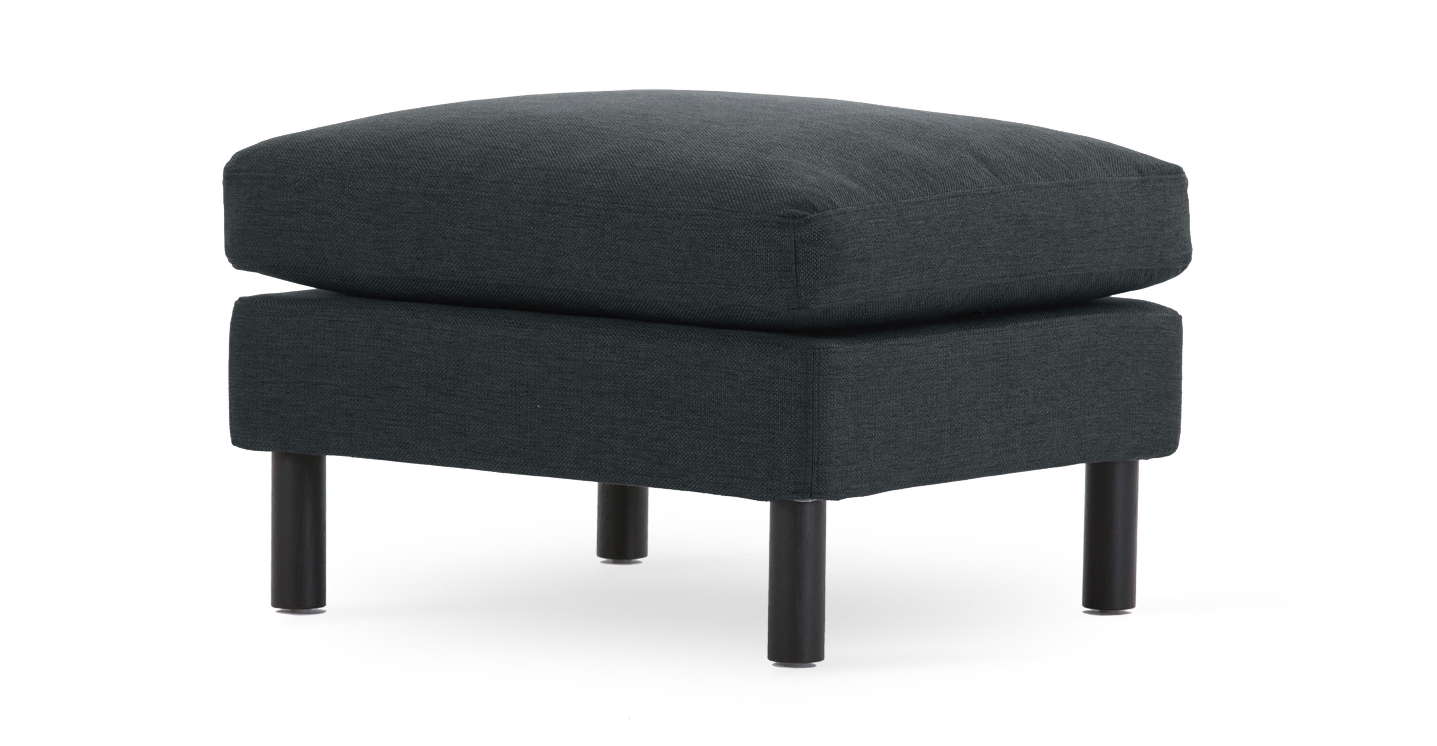 Nova Bard Gray Ottoman - Ottomans - Article | Modern, Mid-Century and 