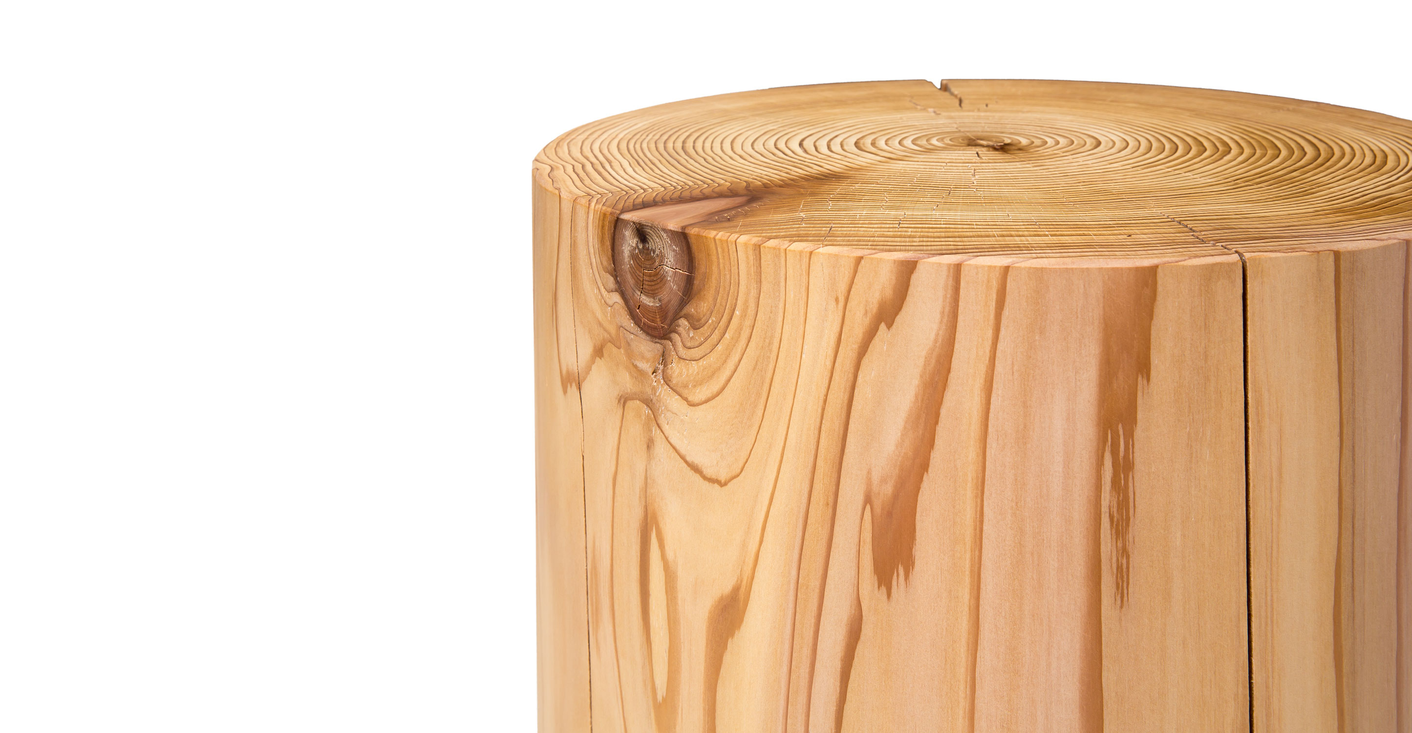 Thuja Block, 12" Cylinder Wood Blocks Article Modern, MidCentury