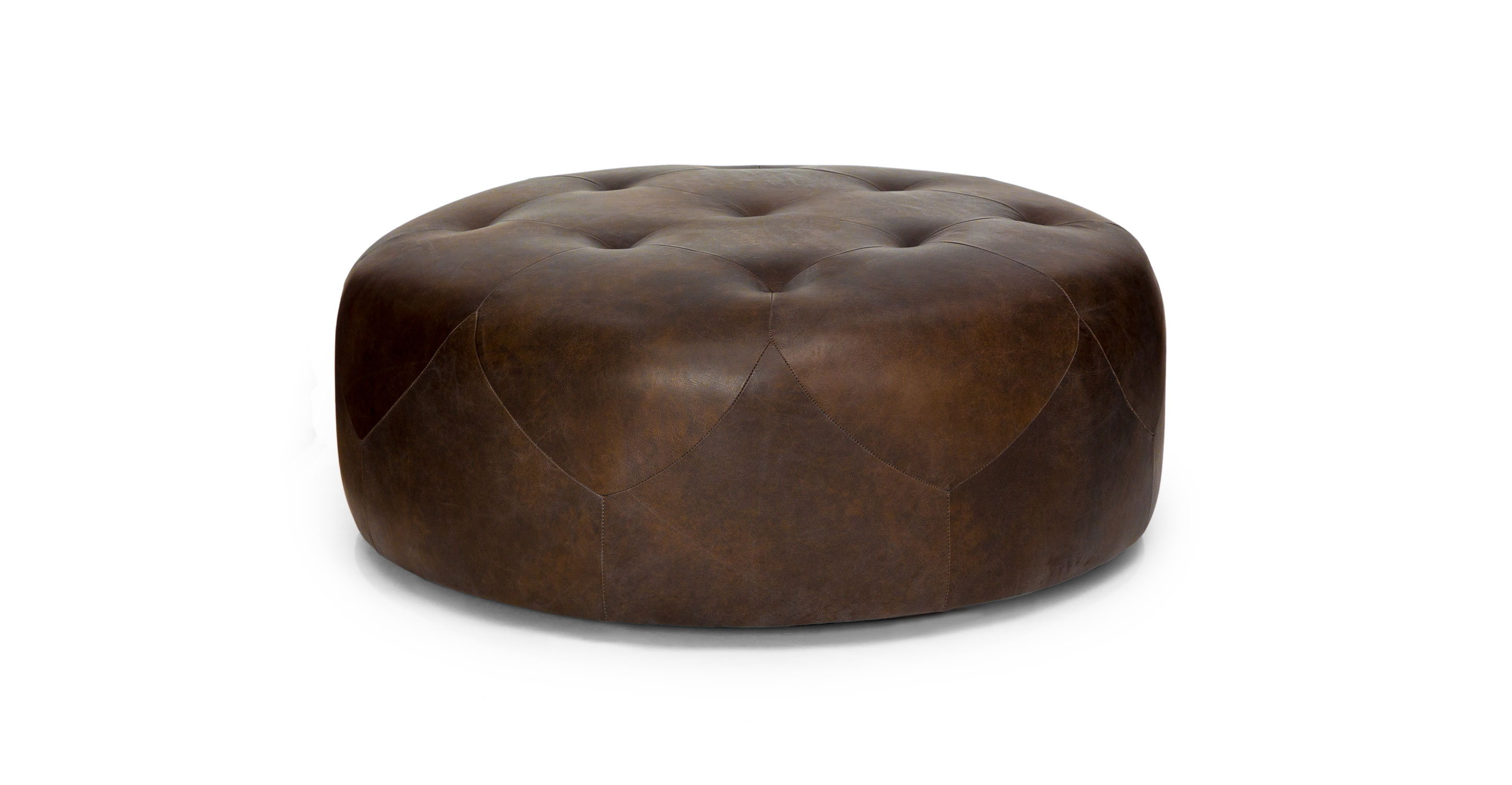 Timpani Oxford Brown Ottoman Ottomans Article Modern, MidCentury