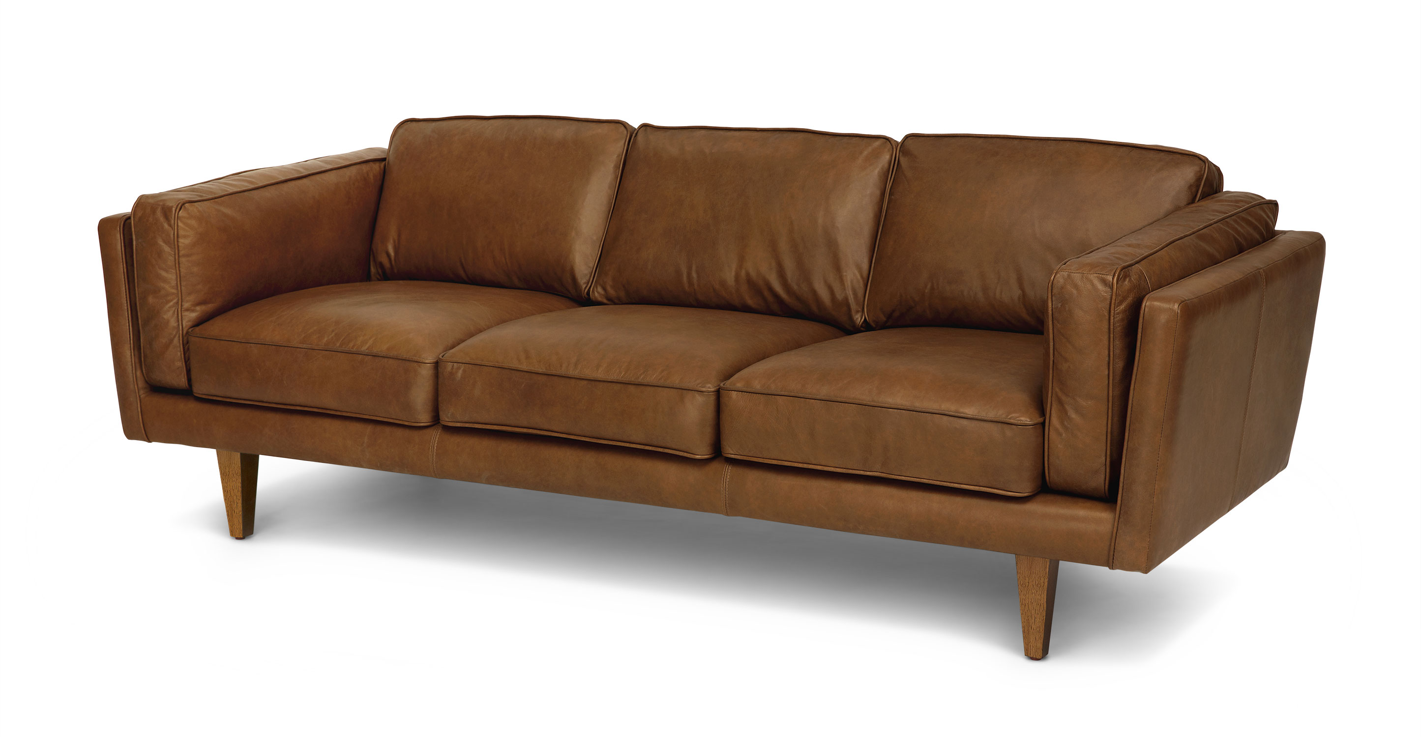 Terra Oxford Tan Sofa Sofas Article Modern, MidCentury and