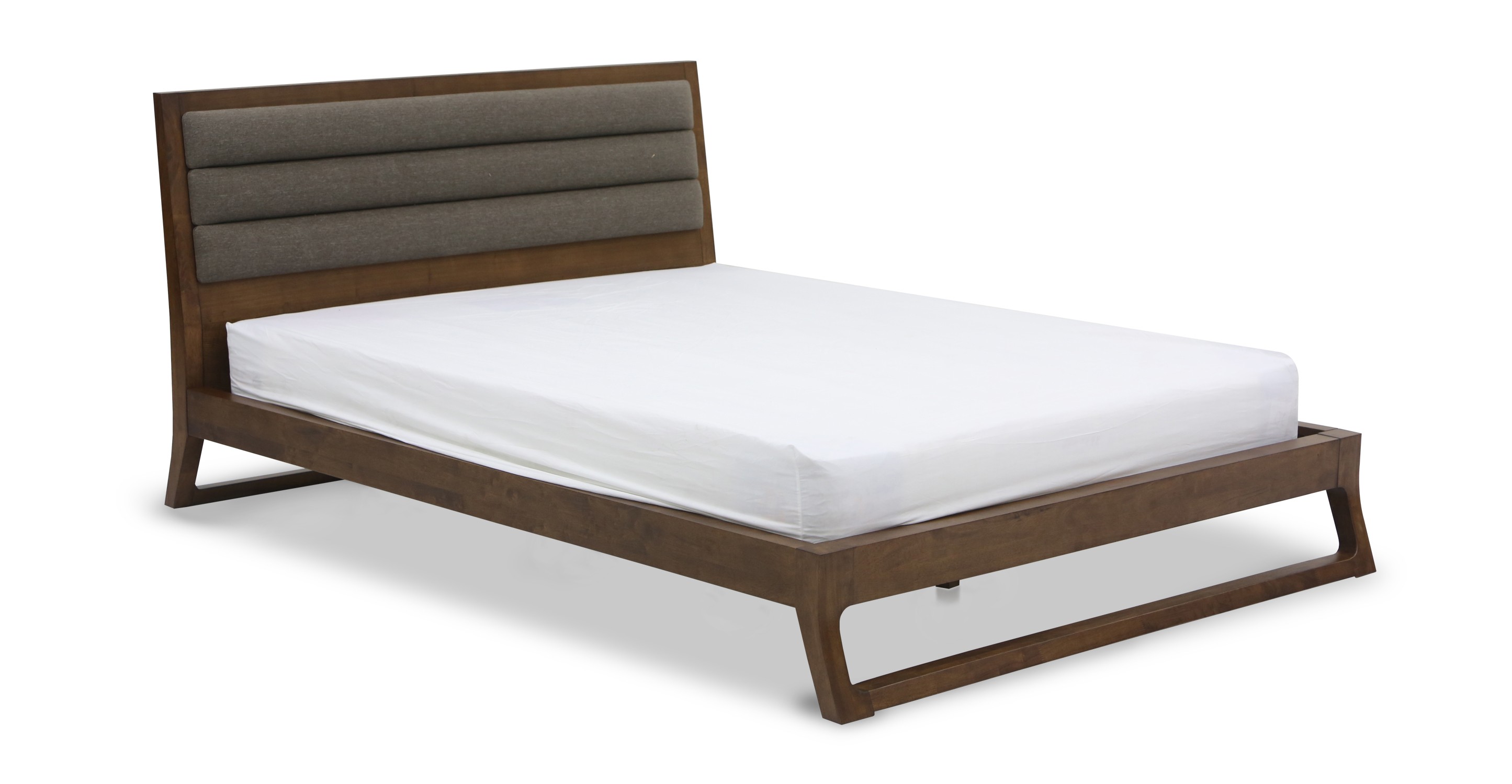 ceni upholstered cocoa queen bed beds article modern mid century and scandinavian furniture - Platform Queen Bed Frames ceni upholstered cocoa queen bed beds article modern mid century and scandinavian furniture - Platform Queen Bed Frames